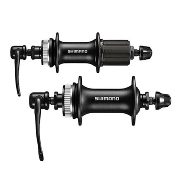 MANZANAS HB/FH M3050 BLACK CENTER P. DISCO SHIMANO