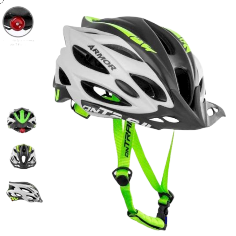 CASCO ARMOR ON-TRAIL COLORES CON LUZ