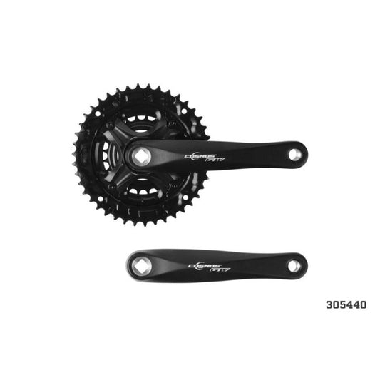 TRIPLATO COSMOS 24/34/42T BIELA ALUM NEGRO/GRIS